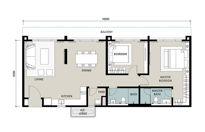 Novum, Kampung Kerinchi Bangsar South 1115sqft ID#05
