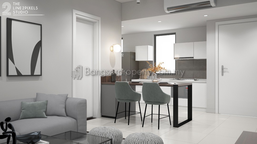 Novum Bangsar South, Kampung Kerinchi 647sqft 1 Bedroom ID#22 New (Negotiable)