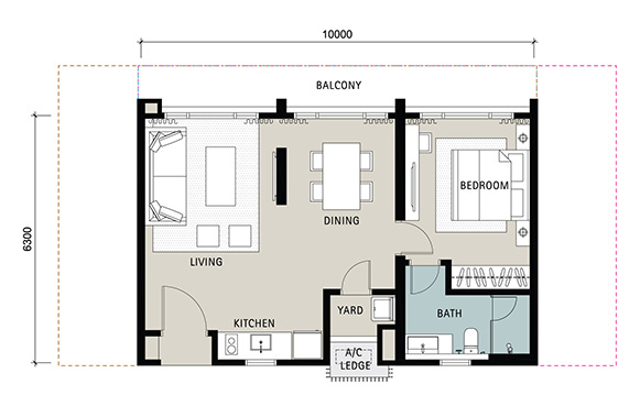 Novum, Kampung Kerinchi Bangsar South 687sqft ID#02