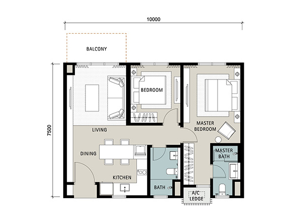 Novum, Kampung Kerinchi Bangsar South 813sqft For Sale ID#02